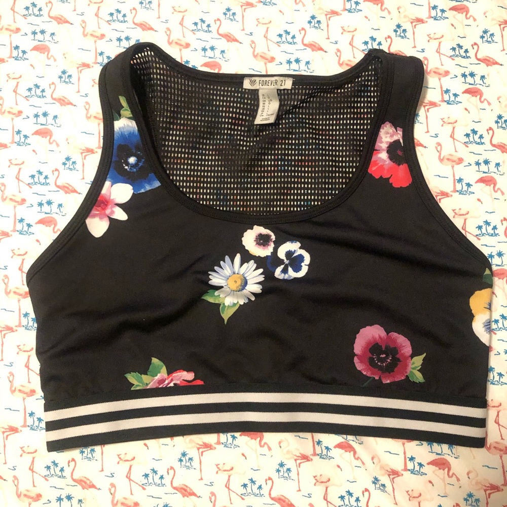 Floral Sports bra forever 21